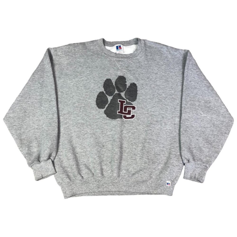 Vintage Russell Athletic LC Paw Print Sweatshirt Adult Size Medium